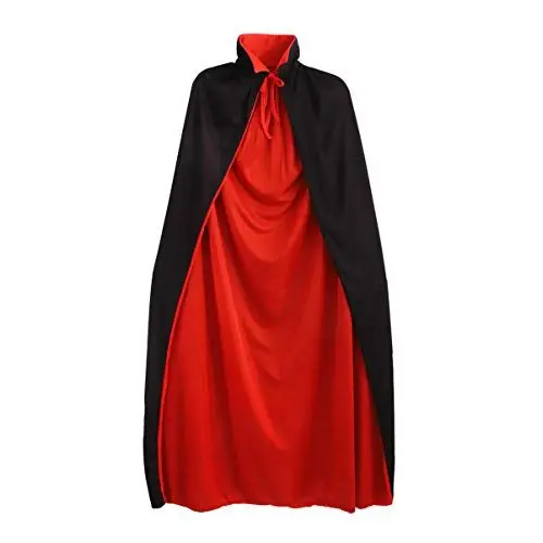 Produktbild: BESPORTBLE Halloween Vampir Umhang, 140CM Schwarzes Rot Doppelseiten Umhänge für Halloween Party, Vampir Umhang für Erwachsene Vampir Kostüm für Halloween Kostüm, Umhang Vampir Verkleidung