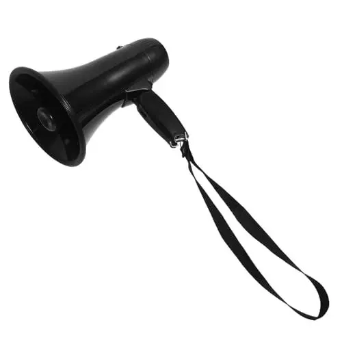 Produktbild: BESPORTBLE Handmegaphon Lautes Lautsprecherhorn Megafon-Lautsprecher Tragbares Megaphon Partykrachmacher Lautes Megafon Bullhorn-Lautsprecher Megafon-Requisite Requisiten Kind Abs Batterie