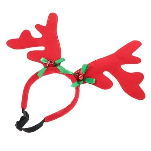 Produktbild: BESPORTBLE Haustier-Stirnband zu Weihnachten Weihnachtshaarschleife Haarschmuck für Hunde zu Weihnachten Weihnachtskatzenhaarreif Haustierzubehör Haustiere Haustier-Weihnachtsstirnband Plüsch