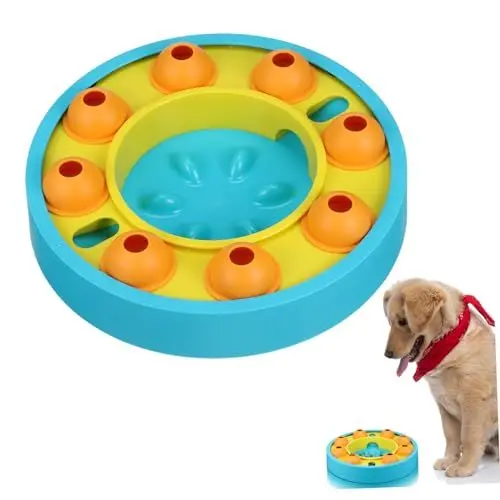 Produktbild: BESPORTBLE Puzzlespielzeug Für Hunde Kauspielzeug Hund Haustierzubehör Kunststoff Hundepuzzle Futterspender Hundepuzzle Langsamer Futterspender Hundespielzeug