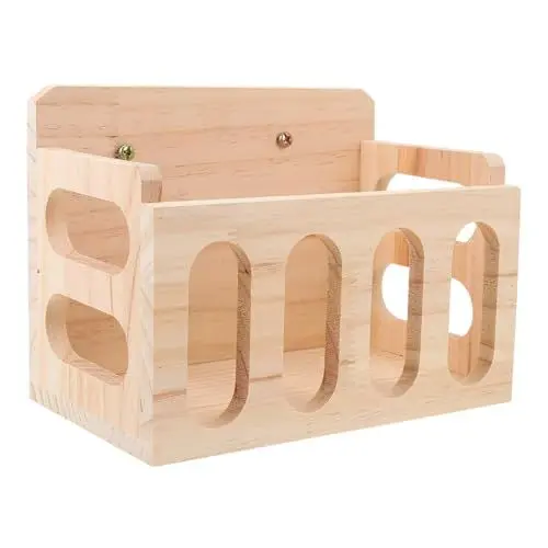 Produktbild: BESPORTBLE Heu-Futterstation Für Meerschweinchen: Heu-Futterstation Aus Holz Hängende Heuraufe Heuraufe-Futterstation Für Kaninchen Chinchillas Meerschweinchen Kleintiere