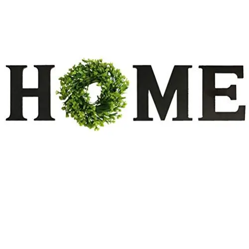 Produktbild: BESPORTBLE Holz Home Buchstaben Wand Dekobuchstaben Grün Kranz Holzbuchstaben Deko Schriftzug Weihnachten Wanddekoration Tischdeko Weihnachtsdeko Wohnzimmer Dekoration Geschenk