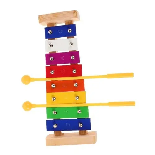 Produktbild: BESPORTBLE Holz Xylophon mit Musikinstrument für Kleinkinder Kognitiven Entwicklung für Junge Mädchen und Jungen Geeignet für Musikalische und Kreatives