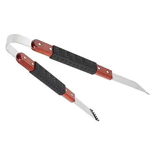 Produktbild: BESPORTBLE Holzgriff Grillzange Praktische Kochzange Für Bbq Outdoor Und Grillen Rutschfest Und Hitzebeständig Für Fleisch Und Gemüse