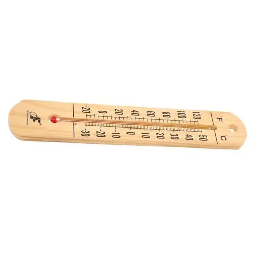 Produktbild: BESPORTBLE Holzthermometer Fieberthermometer Für Zu Hause Thermometer Für Den Haushalt Hausthermometer Thermometer Für Gewächshaus Genaue Temperaturanzeige Raumthermometer Hölzern Beige
