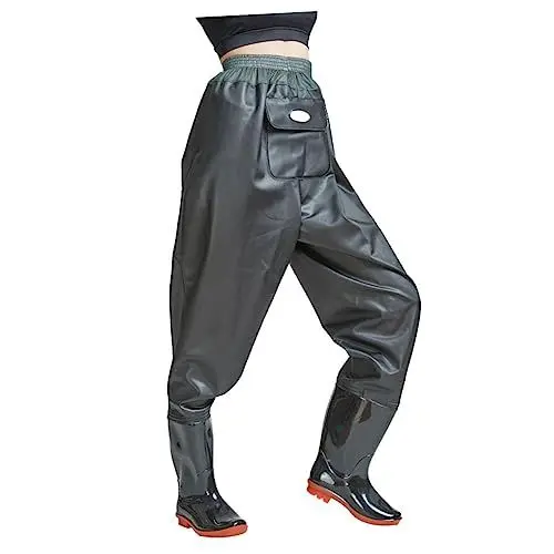 Produktbild: BESPORTBLE Outdoor-Wathose Halbkörper-Design Mit Wathose-Schuhen Leicht Bequem Ohne Sohle Material Leicht Zu Waschen