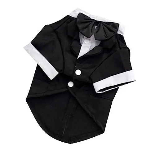 Produktbild: BESPORTBLE Hund Smoking kleines hundekleid Hundegarderobe Hunde-Weihnachtskostüme für große Hunde Cowboy-Hundekostü Hundekostü Smoking Welpen-Smoking-Anzug Haustier Hund Anzug Black