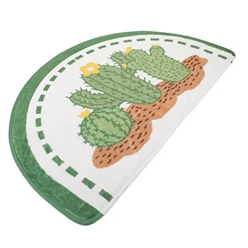 Produktbild: BESPORTBLE Kaktusmatten Blumenteppich Duschvorleger Badematte waschbarer Teppich Teppiche Fußpolster waschbare Bodenmatte Fußmatten für die Haustür Anmeldung Badezimmermatte schmücken Büro