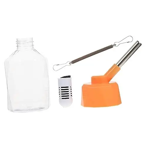 Produktbild: BESPORTBLE Kaninchentrinker Nein Häschen-Feeder Ratte Haustierzubehör Hamster trinkflasche transparente wasserflasche Wasserspender für Kaninchen Wasserflasche für kleine Haustiere STK Orange