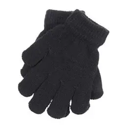 Produktbild: BESPORTBLE Kinderhandschuhe, Fingerhandschuhe Kinder Herbst- und Wintermodelle Gestrickt Volltonfarbe fünf Finger Warme Handschuhe 4-12 Jahre alt (schwarz)