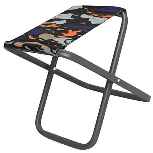 Produktbild: BESPORTBLE Klapphocker Faltbarer Stuhl Angelhocker Kleiner Faltbarer Hocker Campingstuhl Klappbarer Fußhocker Rucksackstuhl Tragbarer Stuhl Teleskophocker Jagdhocker