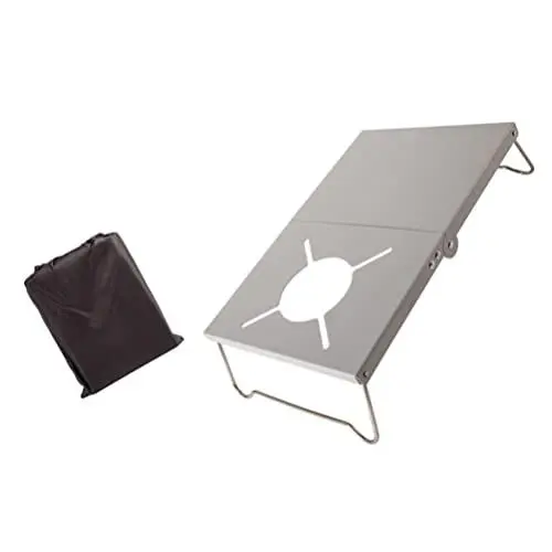 Produktbild: BESPORTBLE Klapptisch Camping- Tisch Faltbare Verstellbare Beinfaltbar- Tischgrill Grill Burner St?nder mit Tragetasche für Outdoor Strandpicknick Hinterh?fe BBQ Party Camping