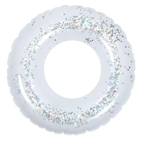 Produktbild: BESPORTBLE Klar Schwimm Schwimmring Aufblasbare Pool Float Schwimmring Wasser Party Zubehör für Erwachsene Männer Frauen - 60 cm / 24 Zoll