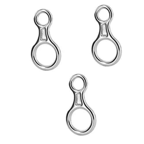 Produktbild: BESPORTBLE Kletterkarabiner 3 Stk Kletter-abseilring Schnalle Zum Bergsteigen Klettersicherungsgerät Bergab Ausrüstung Abseilausrüstung