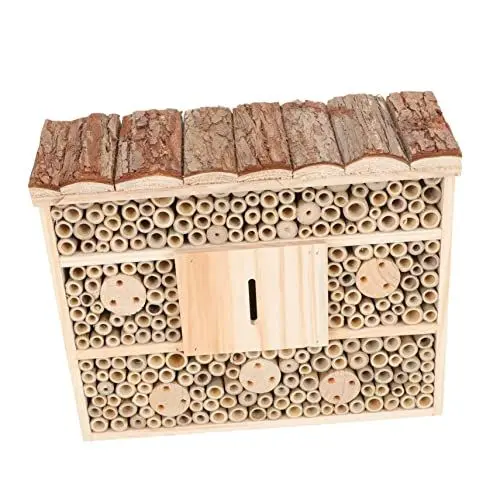 Produktbild: BESPORTBLE Bienenstock Aus Holz Für Den Außenbereich Als Gartendekoration Sicherer Lebensraum Für Schmetterlinge Und Bienen