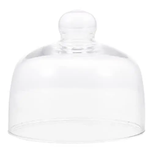 Produktbild: BESPORTBLE Kuchenglocke Tortenplatte Kuchenständer Glasglocke Fliegenhaube: Glas Tortenglocke Torten Glashaube Kuchen Haube Tortenhaube Lebensmittel Abdeckung Deckel für Rose Patisserie Cover