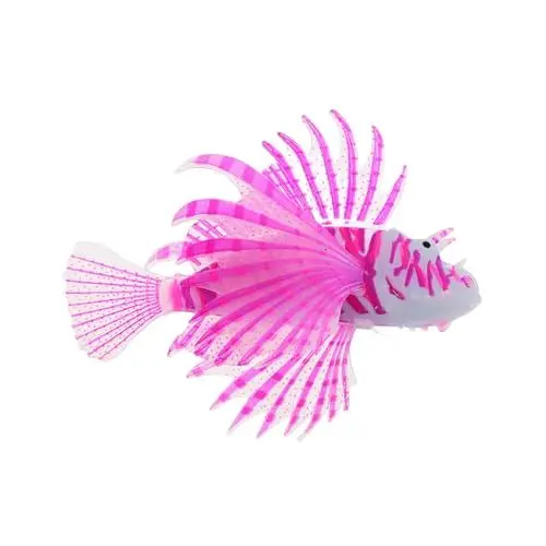 Produktbild: BESPORTBLE Künstlicher Fisch, Realistischer Rotfeuerfisch, Aquarium-Dekoration, Leuchtender Aquarium-Fisch, Leuchtender Fisch, Lebensechte Fisch-Dekoration, Aquarium-landschaften