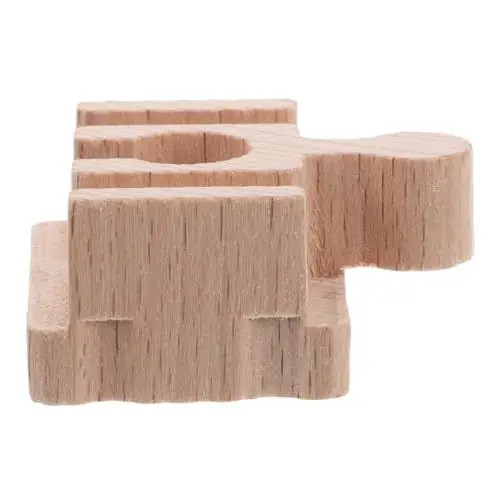 Produktbild: BESPORTBLE Kurzer Gerader Holzschienen Zubehör für Spielzeugeisenbahnen Erweiterungsset für Montessori Spielzeuge Flexible Gleiskombinationen Kreativität und Raumvorstellung