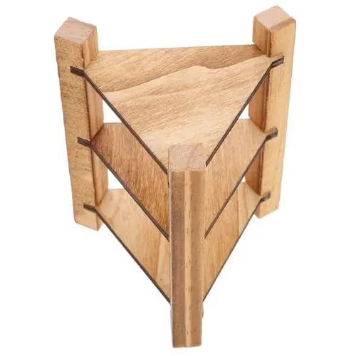 Produktbild: BESPORTBLE Miniaturregal für Puppenhaus aus Holz Vielseitiges Realistisches Küchenmöbel für Miniatur Dekoration und Aufbewahrung für Rollenspiele mit Küchenaccessoires im Puppenhaus