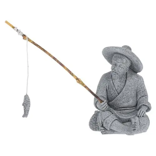 Produktbild: BESPORTBLE Gartendeko Mini-fischerstatue Mann Angelfigur Bonsai-landschaftsornament Fischerstatue Für Den Außenbereich