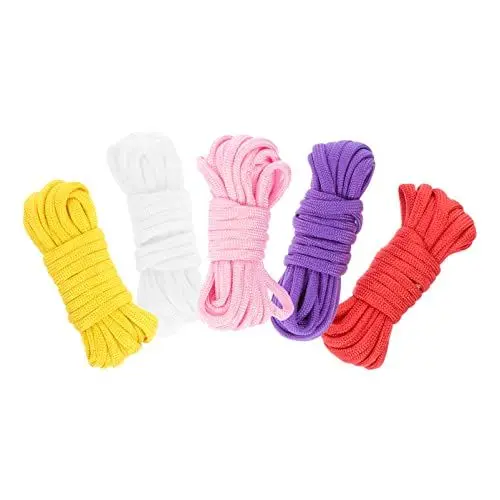 Produktbild: BESPORTBLE Outdoor Zeltseil 5 Rollen Hochleistungs Überlebensseil Geflochten Strapazierfähiges Kletterseil für Camping Zelt Schirme Gepäck Wäscheleine