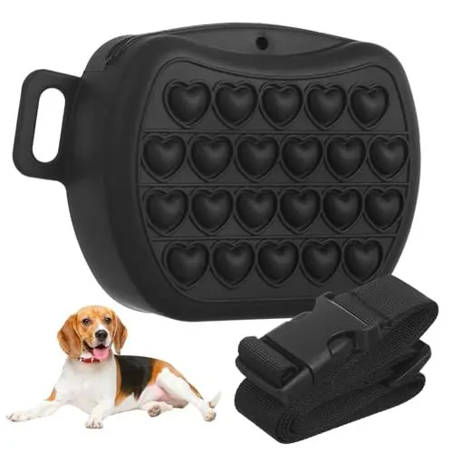 Produktbild: BESPORTBLE Packung Hundefutter Hundespaziergang-leckerli-Tasche Leckerlibeutel Für Die Leine Leckerlibeutel Für Hunde Hundetrainingstasche Beutel Behandeln Hundetaschen Black Kieselgel