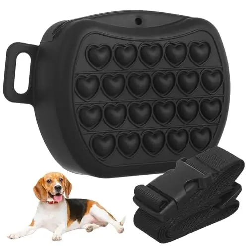 Produktbild: BESPORTBLE Leckerli-Beutel für Hunde Snack-Beutel Aus Silikon mit Magnetischem Reißverschluss für