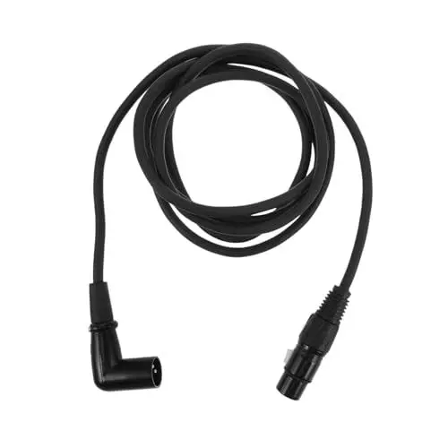Produktbild: BESPORTBLE Rechtswinkel Xlr-kabel Dmx-kabel 90-grad Xlr Männlich Bis Weibliche Ausbalancierte Mikrofonkabel Für Angetriebene Lautsprecher Audio-schnittstelle Oder Mischer