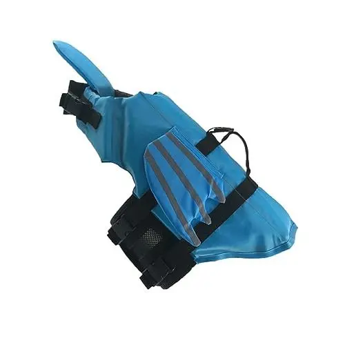 Produktbild: BESPORTBLE Rettungsweste Für Haustiere Hund Wasser Konservierer Welpenweste Verschleißfeste Rettungswesten Für Haustiere Hündchen Schwimmwesten Für Hunde Welpenzubehör Sky-Blue Polyester