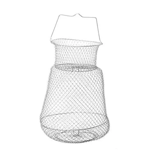 Produktbild: BESPORTBLE Reusen Köderfischreuse Köder Fischreuse Krebsreuse Metall Aalreuse Faltbare Angel Fischernetz Fischfalle Netz Zubehör für Fisch Garnele Hummer Crayfish Minnow