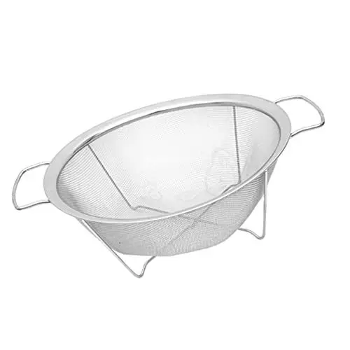 Produktbild: BESPORTBLE Salatschleuder Für Die Spüle Salatschleuder Fruchtsieder : Mesh- 25Cm Waschkorbge Siebsieb Schüssel für Spülen Lebensmittel Gemüseperlen Silber Obstschale