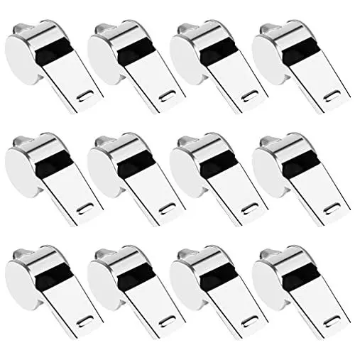 Produktbild: BESPORTBLE Schiedsrichterpfeife 12Pcs Schiedsrichter Pfeifen mit Lanyard Edelstahl Pfeife Hund Ausbildung Whistle überleben Pfeife Notfall Pfeife für Wandern Im Freien Aktivit?Ten