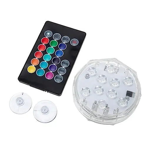 Produktbild: BESPORTBLE Schwimmbadbeleuchtung Led-tauchlampe Unterwasser-led-licht Geführtes Tauchlicht Wasserdichte Led-leuchten Unterwasserlicht Fernbedienung Aquariumbeleuchtung Weiß Plastik