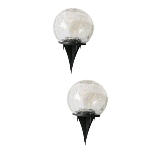 Produktbild: BESPORTBLE Solar-Gartenlampe 2St Hof Lampe -Dekor Terrassenleuchten Solarleuchten für den Außenbereich LED-Landschaftsleuchten Gartenlampe rasen licht draussen Rasenlampe Außenlicht