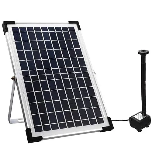 Produktbild: BESPORTBLE Solarbetriebene Wasserbrunnen Im Freien Wasserbrunnen Im Freien Solarbetriebene Solarwasserbrunnen Im Freien Solarbetriebene Brunnen Solarbetriebene Brunnen Im Freien