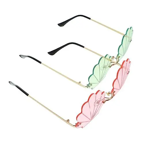 Produktbild: BESPORTBLE Sonnenbrillen Damen Partybrillen Für Erwachsene Fake Brillen Partytütenfüller Lustig Trendy Glow Funky Brillen Mode Coole Brillen LED Brillen Leuchtbrillen Lesebrillen Specs PC