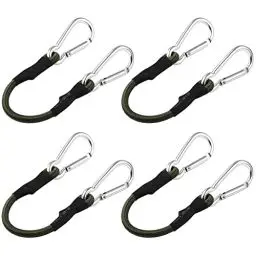 Produktbild: BESPORTBLE Spanngummi 4Pcs Outdoor Bungee Cords Carabiner Hooks Bungee Cords Krawatten Downs Elastic Campingschnüre Expander