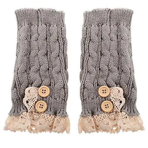 Produktbild: BESPORTBLE Stiefelmanschetten häkeln gestrickt Winter Gehäkelter Strickstiefel gestrickte Stiefelmanschetten Stiefelmanschetten Bein Manschetten Beinwärmer Bündchen Topper Socken 1 Paar