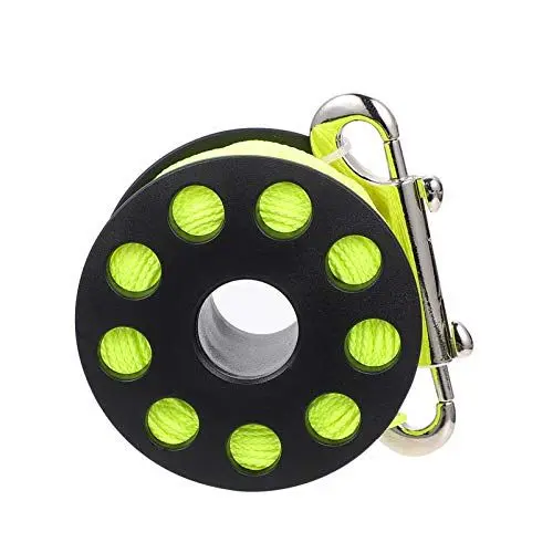 Produktbild: BESPORTBLE Finger Reel Tauchen: Tauchen Linie Spool Scuba Tauchen Finger Spool Gelb Tauchen Guide Linie Spool Reel mit Clip Outdoor Wasser Tauchen Lieferungen