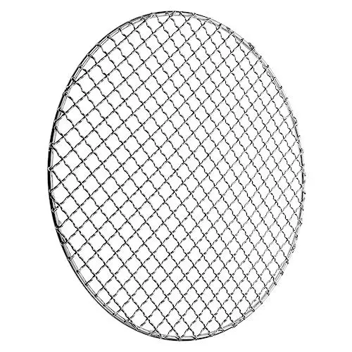 Produktbild: BESPORTBLE Tee Kochen Mit Einem Grill Um Den Herd Grillrost Aus Draht Tragbare Holzkohlegrills Rundes Tablett Grillgittermatte Pelletgrills Grillrostgitter Kühlregal Draussen Edelstahl 304