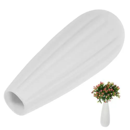 Produktbild: BESPORTBLE Vase Blumentöpfe hängekorb pflanzfass Keramiktopf pflanzenübertopf stieltopf Bonsai-Pflanzgefäße Pflanztöpfe Keramik getrocknete Blumen Blumentopf Bonsaischale Blumengefäß Weiß