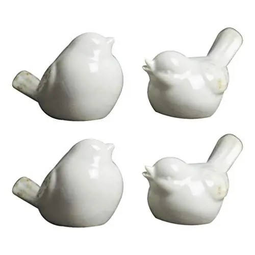 Produktbild: BESPORTBLE Vogel Figuren Keramik Weiß Vögel 4 Stück Porzellan Statue Mikrolandschaft Puppenhaus Feengarten Bonsai Schreibtisch Desktop Ornamente Ostern Frühling Party Büro Zuhause Dekoration