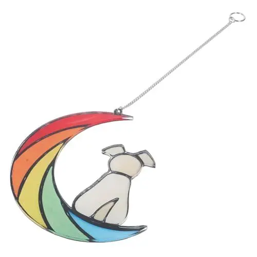 Produktbild: BESPORTBLE Mond-wanddekoration Hundeform Gebeiztes Acryl Zum Aufhängen Am Fenster Künstlerisches und Warmes
