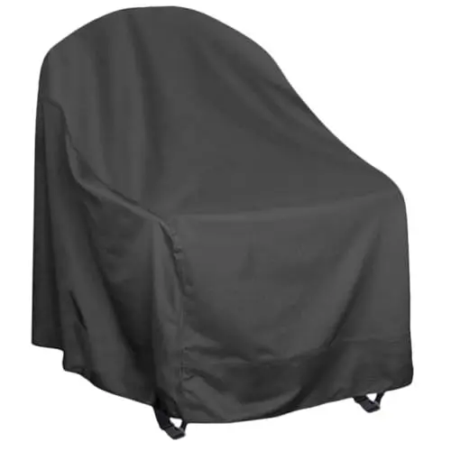 Produktbild: BESPORTBLE Wasserdichte Abdeckung Zubehör Im Freien Umzugsabdeckung Für Möbel Liegestuhl Im Freien Schaukelstuhlschutz Für Die Terrasse Drehbarer Schaukelstuhl Hochlehnerbezug Black Polyester