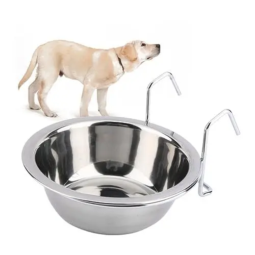 Produktbild: BESPORTBLE Tiernahrung Wasser Schüssel Hängen Hund Schüssel Für Käfige Edelstahl Vogel Tasse