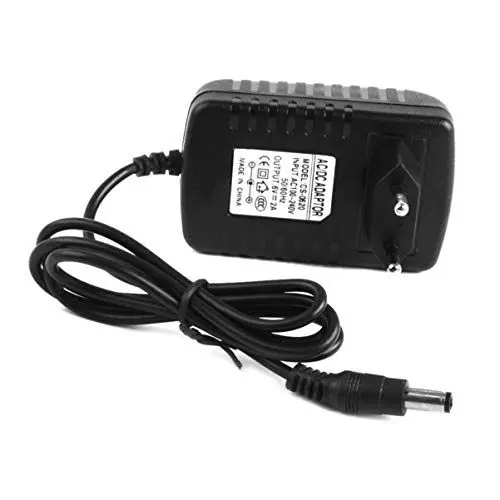 Produktbild: BESPORTBLE Wechselstrom 100-240 V Gleichstrom 6 V 2A 5. 5 Mm X 2. 1 Mm Netzteil-Ladegerät mit Europa-Stecker (Schwarz)