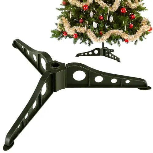 Produktbild: BESPORTBLE Weihnachtsbaum-Ständer – Stabiler Christbaumständer Aus Abs (Grün 40X40 cm) künstlicher Weihnachtsbaum klein krinner christbaumständer Weihnachtsbaum ständer