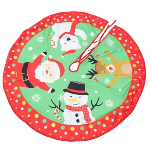 Produktbild: BESPORTBLE Weihnachtsbaumdecke Christbaumdecke Baumdecke: 90cm Rentier Baumrock Weihnachtsbaum Unterlage Rock Christbaum Decken Tannenbaum Teppich Geschenke Weihnachtsdeko Weihnachtsschmuck Xmas Deko