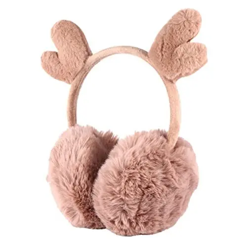 Produktbild: BESPORTBLE Weihnachts-ohrenschützer Ohrschutz Winter Ohrenschützer Aus Rentiergeweih Ohrenschützer Kinder Winter Kuschelige Pelzohrwärmer Earmuffs Elch Stirnband Fräulein Künstliche Wolle