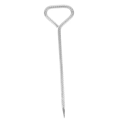 Produktbild: BESPORTBLE Zelte Zeltheringe Campingspieß Baldachinpfähle Eisanker bodenanker zeltschnur Spanner Strandpfähle verzinkte Stahlpfähle für den Boden schwer Sand Rasen Verzinkter Stahl
